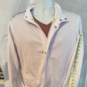 Men's White Armani Exchange Jacket, Size Large